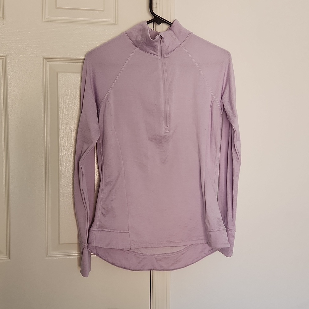 Avia Lilac Long-sleeved Sweatshirt Top Zipper. Sz Medium